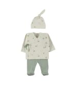 Primera puesta con gorrito lillymom pears jade