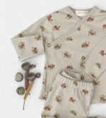 Camiseta y polaina orgánica Flowers North Baby - Imagen 3