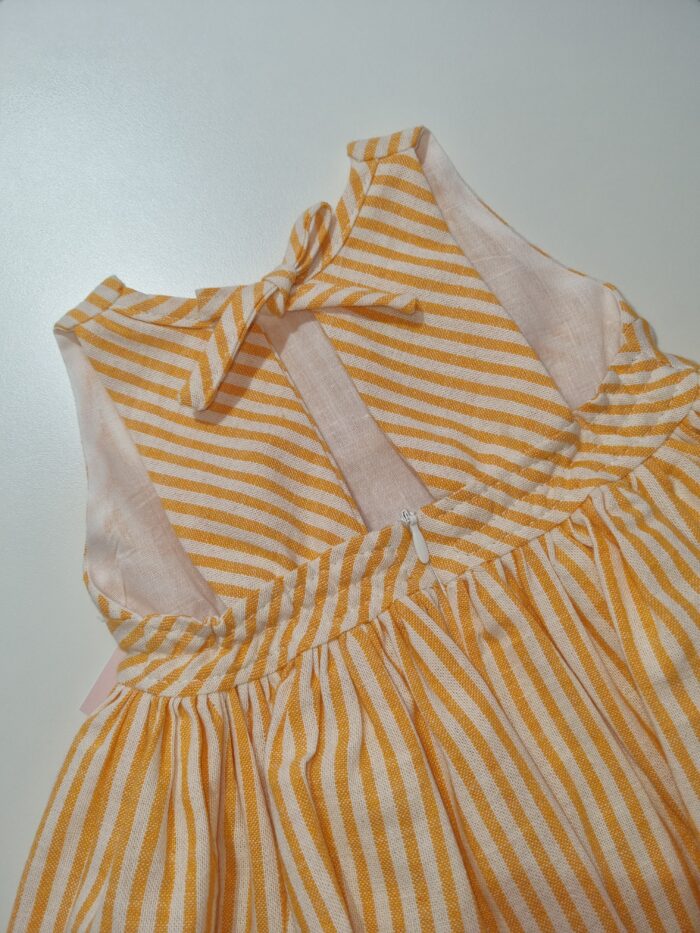 Vestido de rayas naranja - Imagen 3