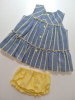 Vestido vaquero y braguita amarilla - Imagen 3