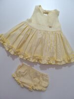 Vestido de rayas amarillo