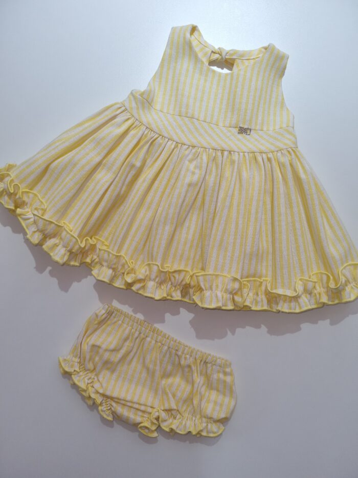 Vestido de rayas amarillo - Imagen 2