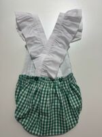 Pelele vichy verde oliva - Imagen 2