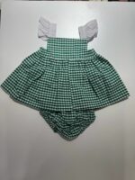 Conjunto dos piezas en vichy verde oliva - Imagen 3