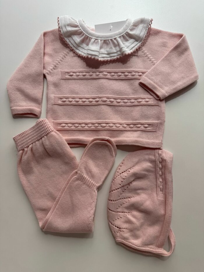 Conjunto baby completo rosa enpolvado - Imagen 2