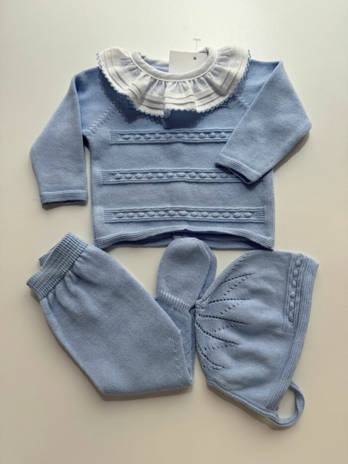 Conjunto baby completo azul cielo - Imagen 2