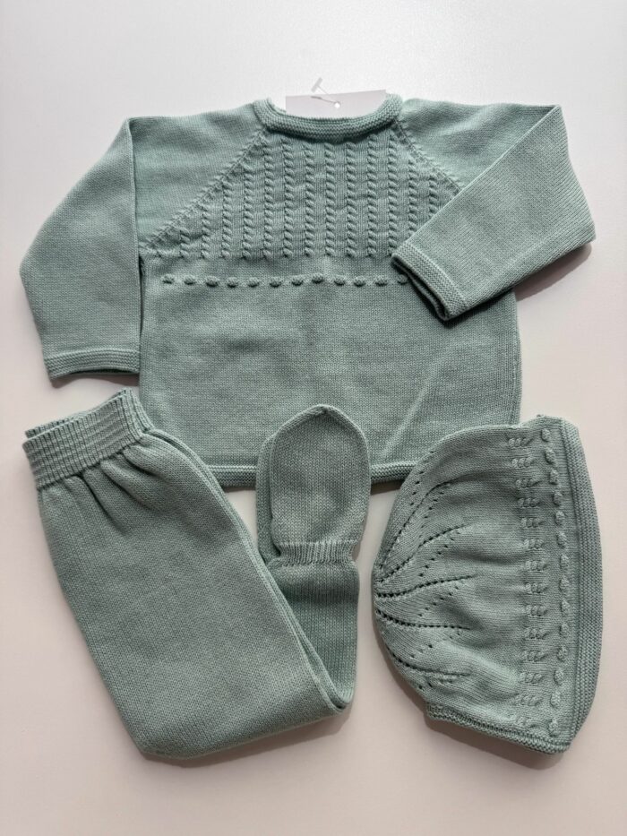 Conjunto Bebé tres piezas verde - Imagen 2