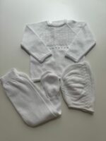 Conjunto bebé tres piezas blanco