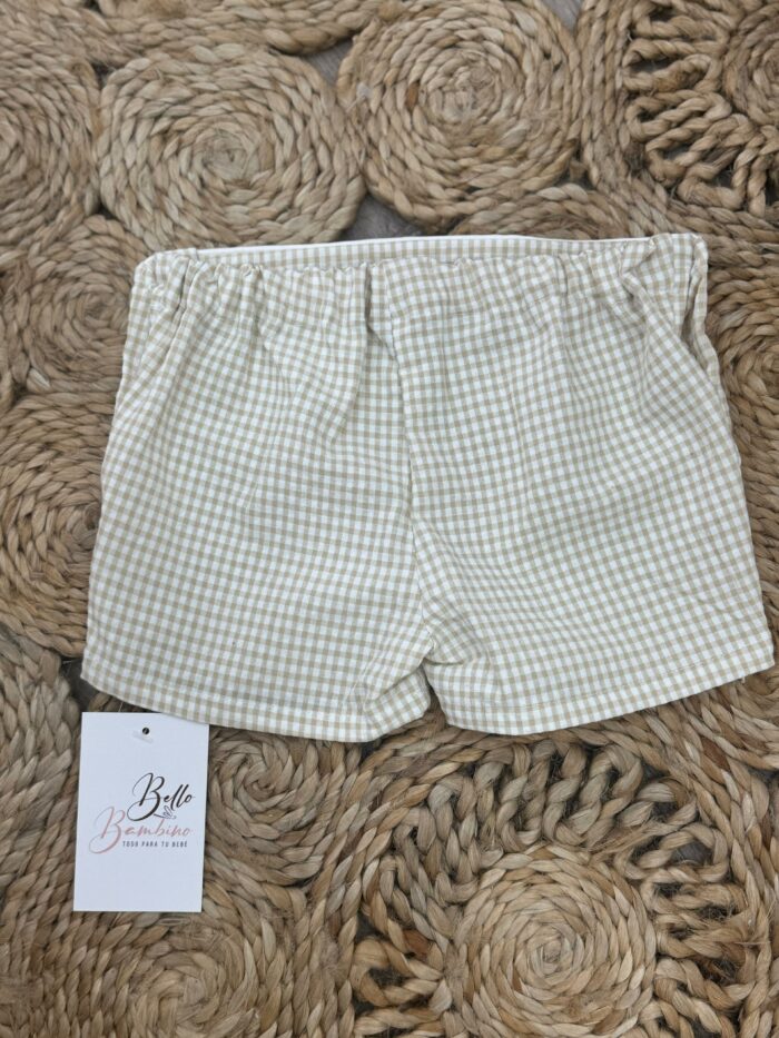 Pantalón niño vichy arena - Imagen 3